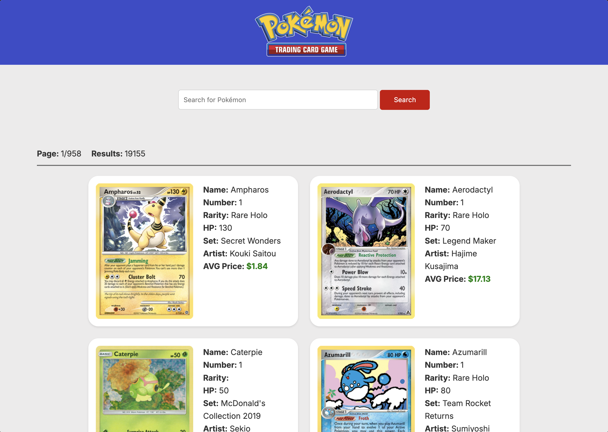 image of pokemon-tcg website homepage